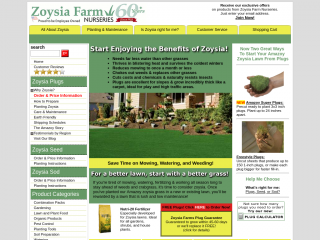 zoysiafarms.com screenshot